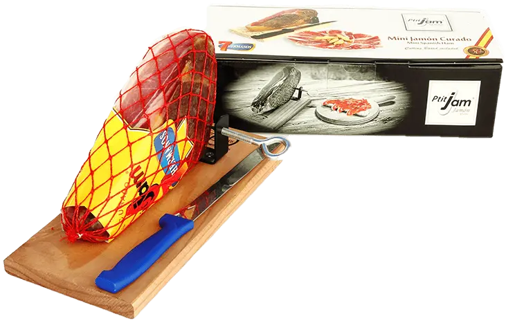Mini Jamón Curado darkové balení+nůž a prkénko Argal
