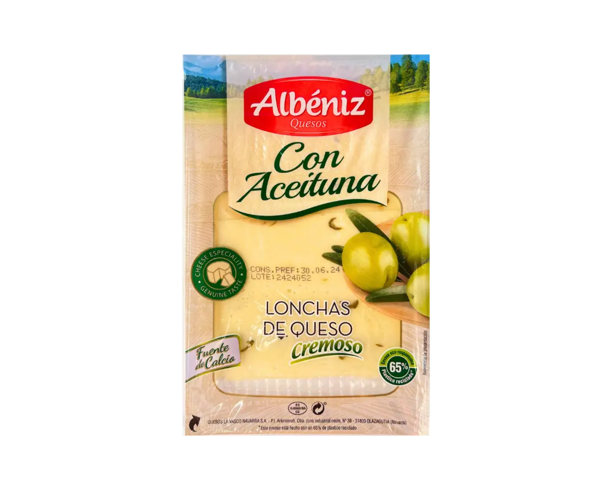 Sýr s olivami, plátkový 60g